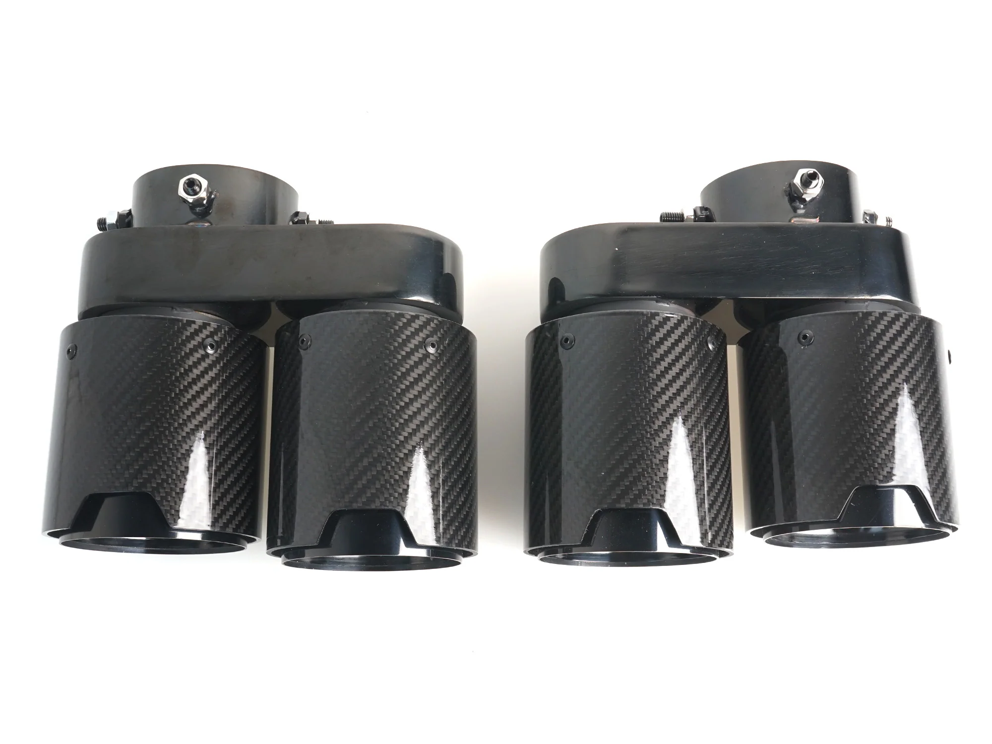 1 Pair L+R Carbon Fiber Exhaust Tip Replace For BMW G05 X5 G06 X6 G07 X7 2019-2026 40i M-Sport Only - Image 5