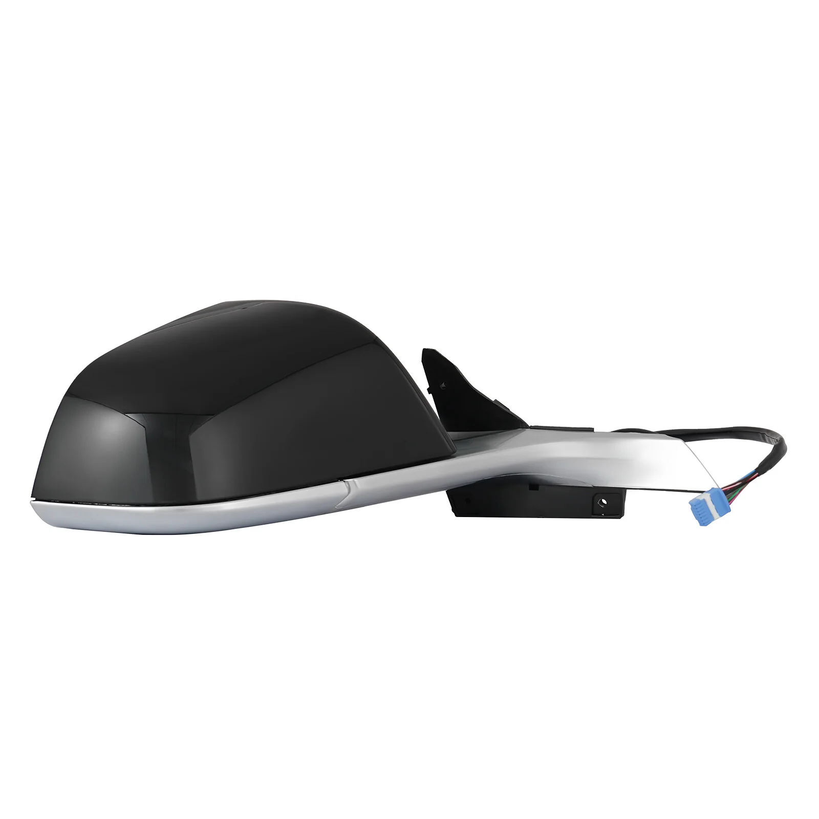 13pins For 2017-2023 Tesla Model 3 Black Chrome Right Passenger Side Mirror Assembly (Heated, Side View, Without Camera, GPS, Fold) - Image 2