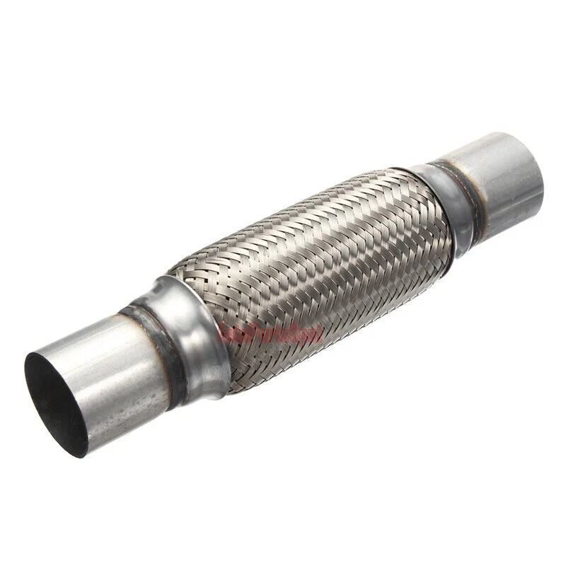 2" Inlet/Pitlet Exhaust Flex Pipe, Lenght 8'' 10'' 12'' 14'' 16'' Heavy Duty Stainless Steel