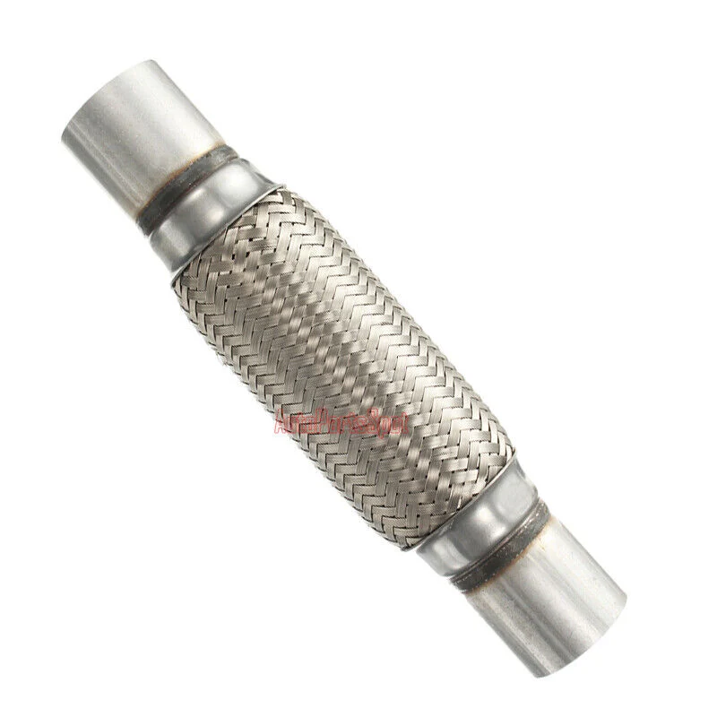 2" Inlet/Pitlet Exhaust Flex Pipe, Lenght 8'' 10'' 12'' 14'' 16'' Heavy Duty Stainless Steel - Image 2