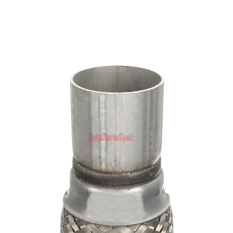 2" Inlet/Pitlet Exhaust Flex Pipe, Lenght 8'' 10'' 12'' 14'' 16'' Heavy Duty Stainless Steel - Image 3