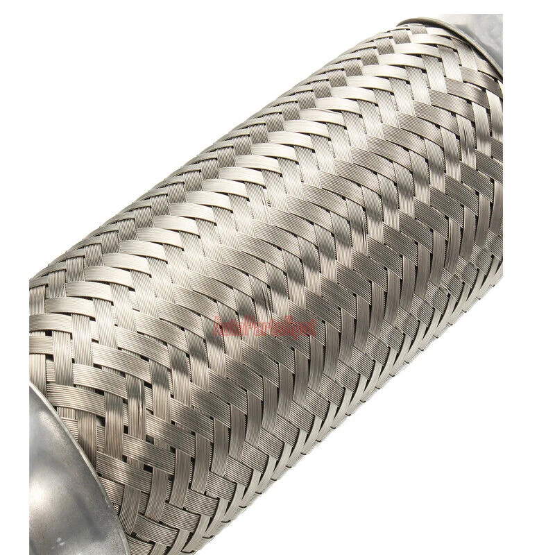 2" Inlet/Pitlet Exhaust Flex Pipe, Lenght 8'' 10'' 12'' 14'' 16'' Heavy Duty Stainless Steel - Image 4