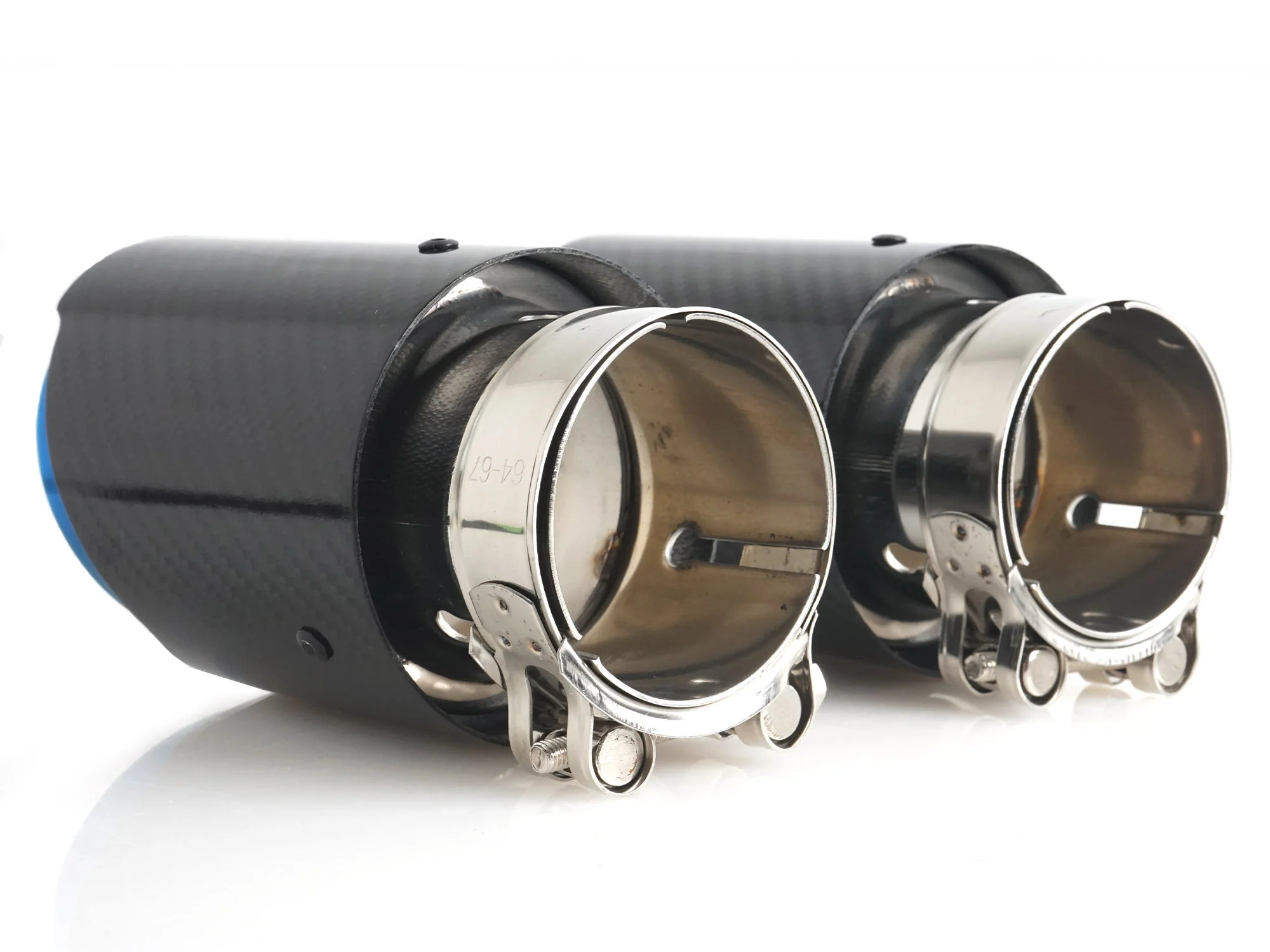 2pcs For Chevy Corvette C6 C7 C8 Carbon Fiber Stainless Exhaust Tip 2.5"to3.5" - Image 13