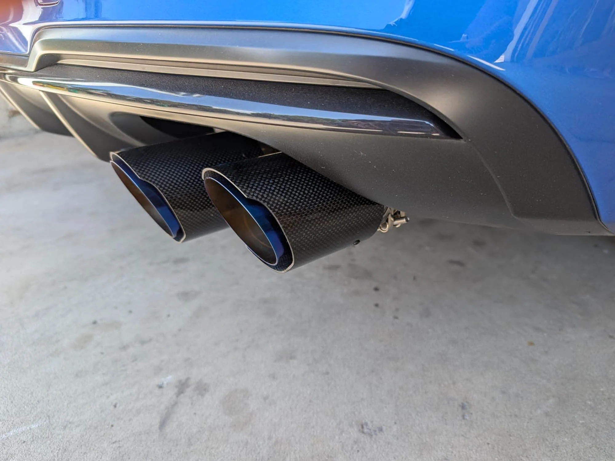 2pcs For Chevy Corvette C6 C7 C8 Carbon Fiber Stainless Exhaust Tip 2.5"to3.5" - Image 3