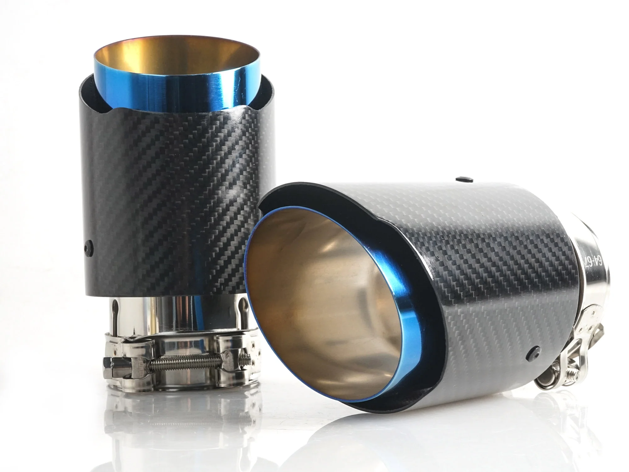 2pcs For Chevy Corvette C6 C7 C8 Carbon Fiber Stainless Exhaust Tip 2.5"to3.5" - Image 7