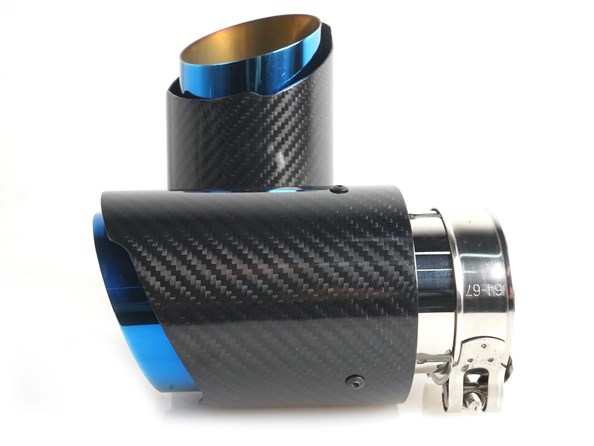 2pcs For Chevy Corvette C6 C7 C8 Carbon Fiber Stainless Exhaust Tip 2.5"to3.5" - Image 9
