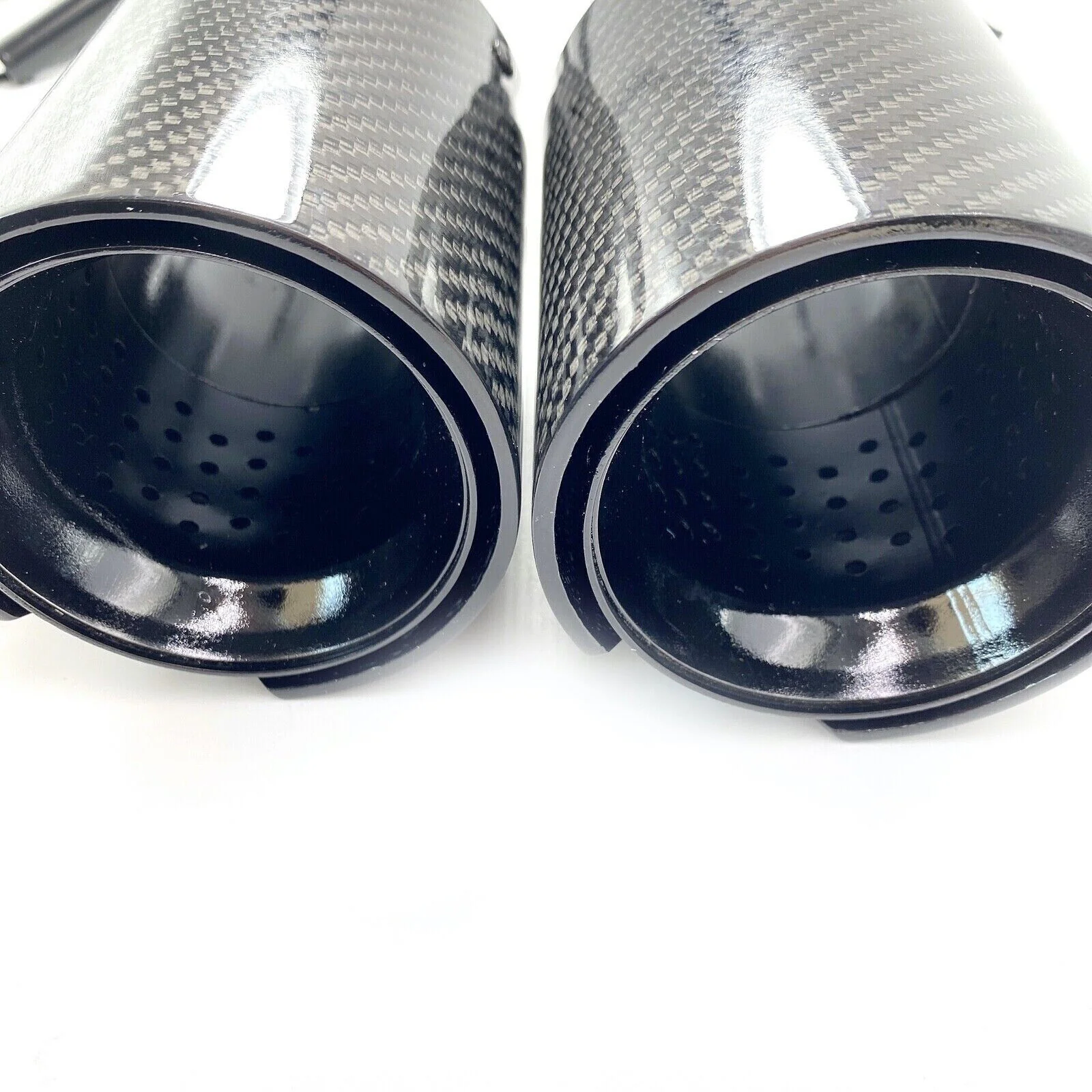 2x Carbon Fiber Exhaust Muffler Tips Tail Pipe fit for BMW 63mm In 93MM Out - Image 5