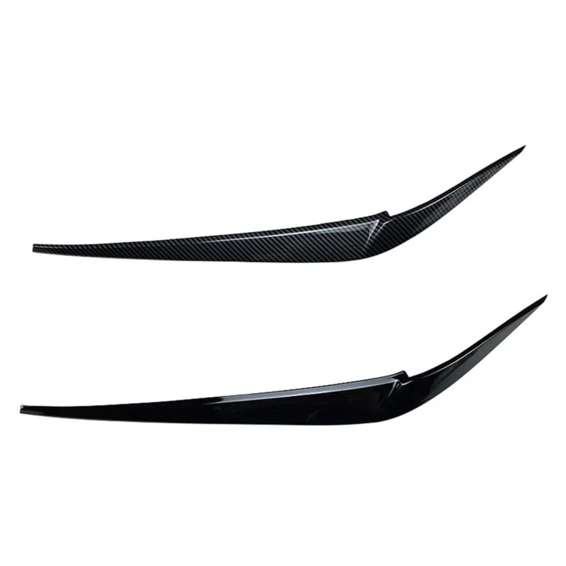 Carbon Black Headlight Eyelid Cover Trim For BMW X3 X4 G01 G02 2019-2022 - Image 14