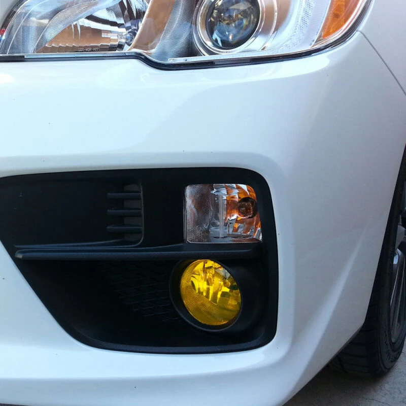 Pair Golden Yellow Front Fog Driving Lights w/ H11 Bulbs For 2015-2021 Subaru WRX STi - Image 4