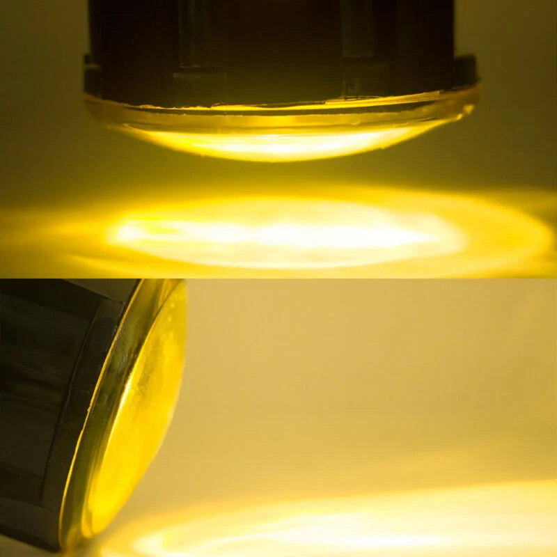 Pair Golden Yellow Front Fog Driving Lights w/ H11 Bulbs For 2015-2021 Subaru WRX STi - Image 9