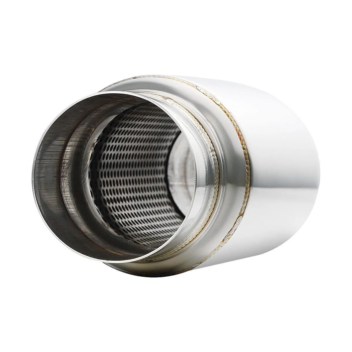 3" Exhaust Resonator, 12" Long Universal Muffler, Deep Tone, Reduce Engine Noise - Image 6