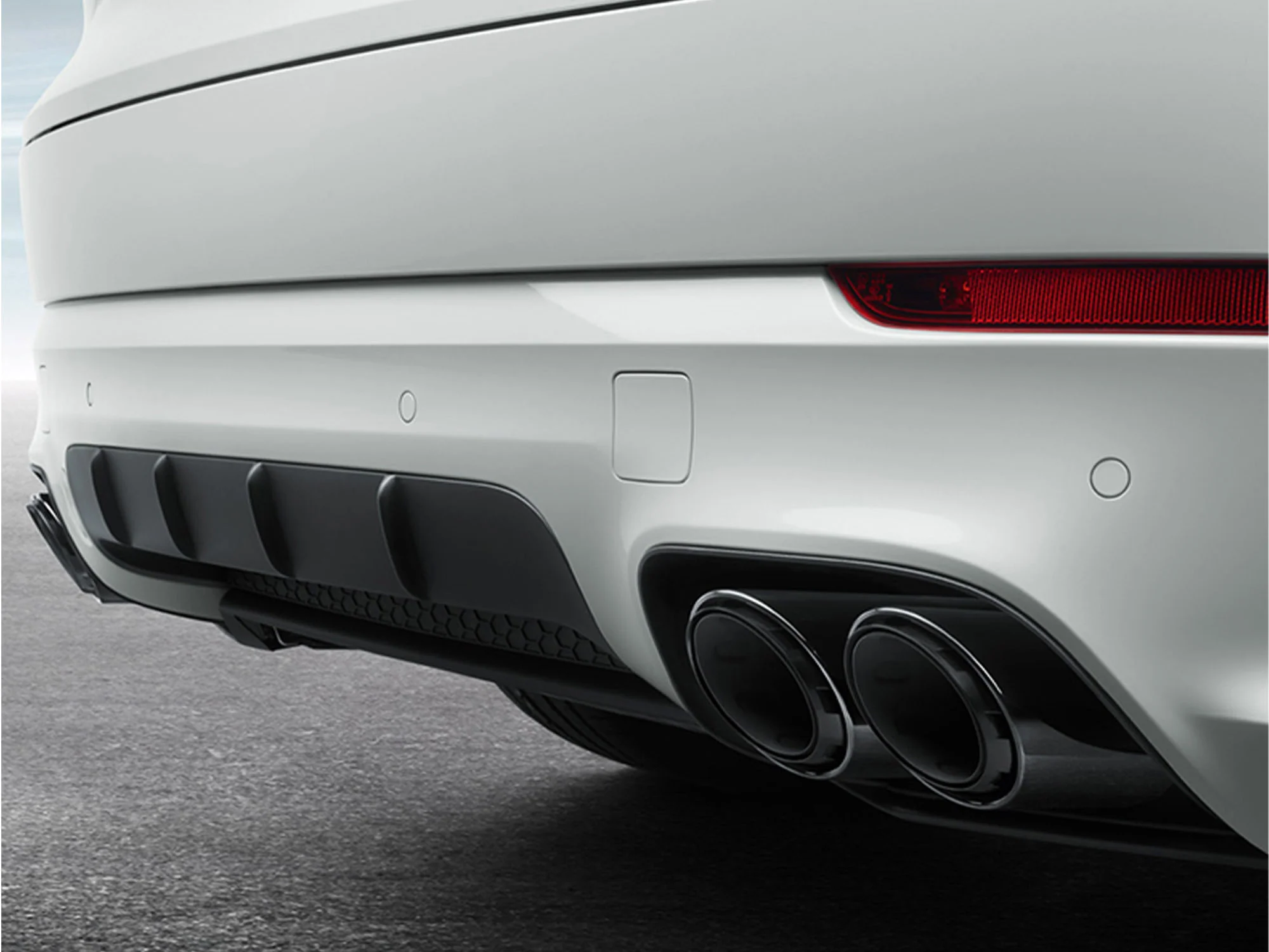 3-Layer Gloss Black Exhaust Tips (Set of 4) for Porsche Cayenne S / GTS / Turbo / Turbo S 2015-2018 - Image 2