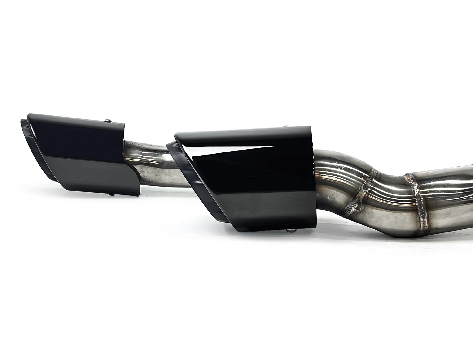 3-Layer Gloss Black Exhaust Tips (Set of 4) for Porsche Cayenne S / GTS / Turbo / Turbo S 2015-2018 - Image 8
