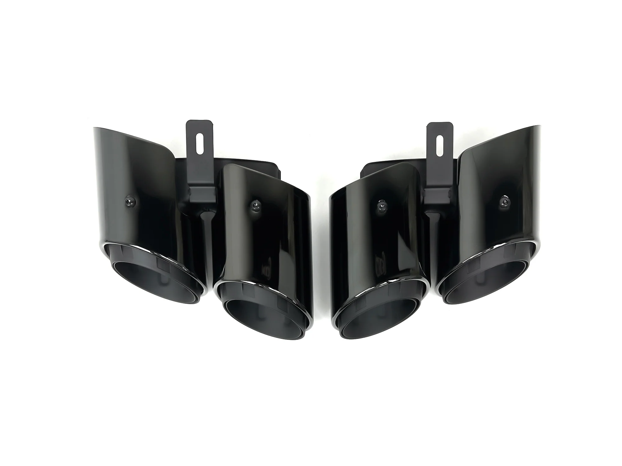 3-Layer Black Exhaust Tips for Porsche Panamera 4/4S 976 2024 2025+ Left+Right - Image 8