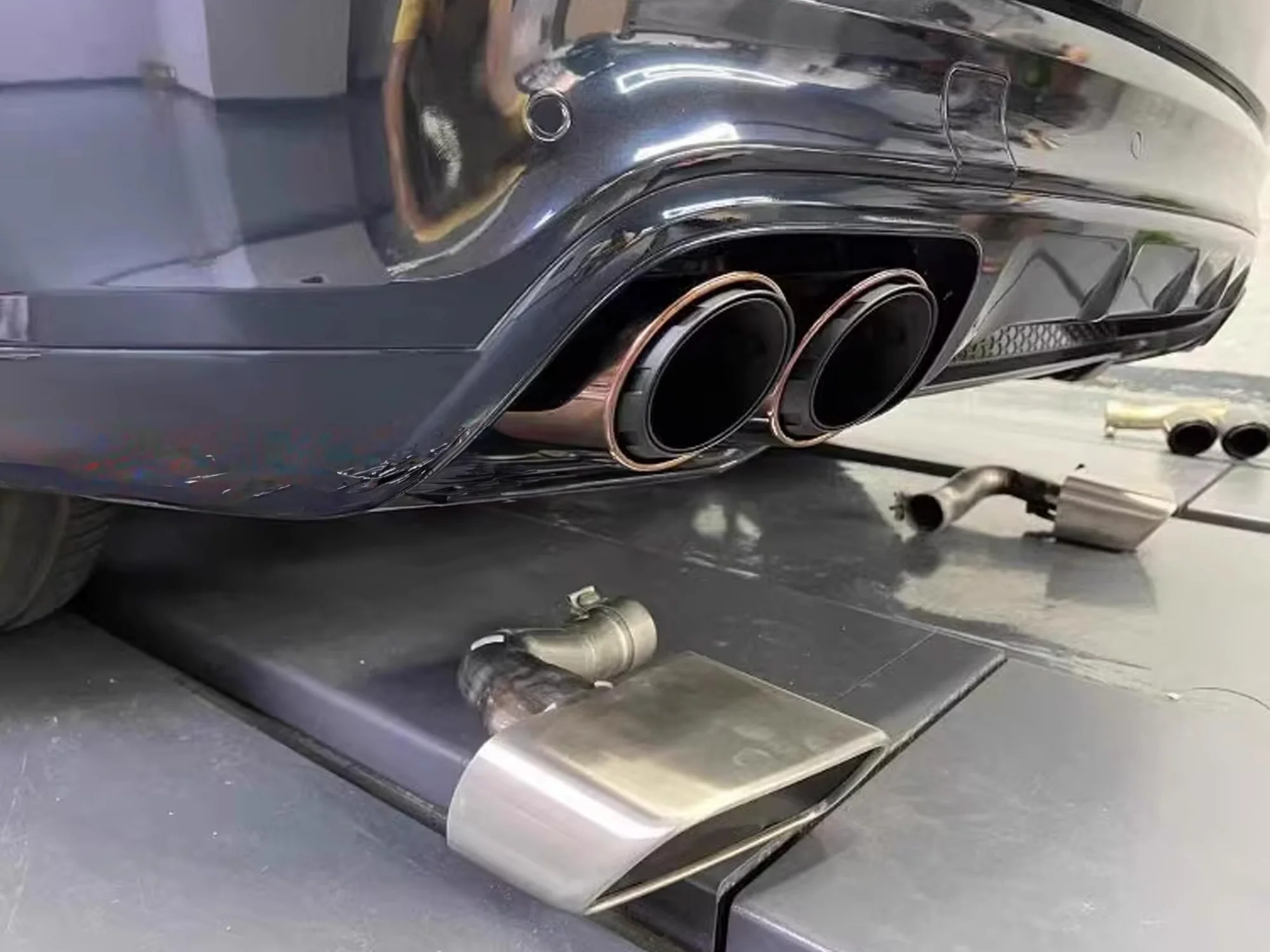 Sport Bronze Exhaust Tips for Porsche 9Y0 Cayenne Base 2019-2026 - Image 2