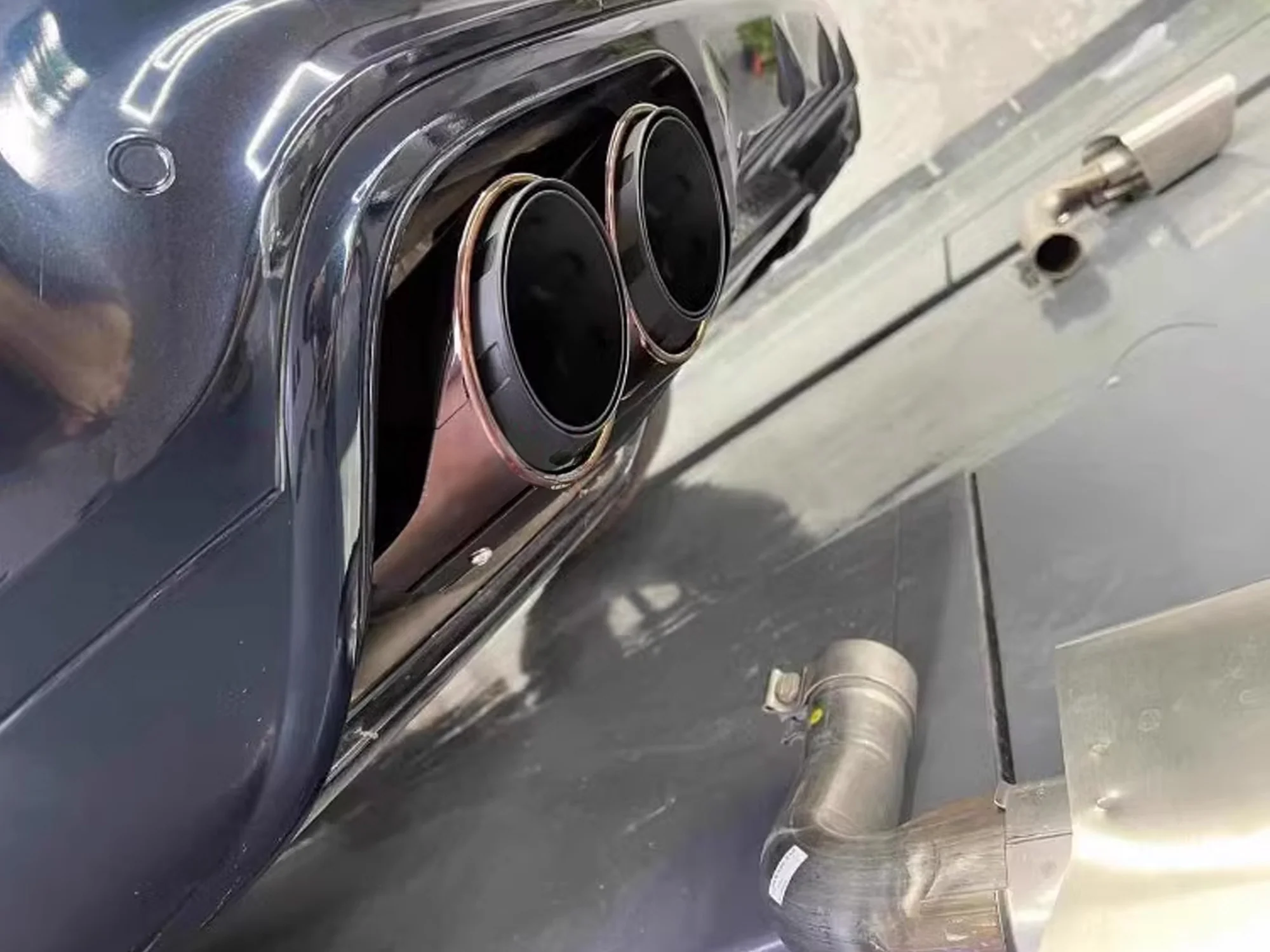 Sport Bronze Exhaust Tips for Porsche 9Y0 Cayenne Base 2019-2026 - Image 3