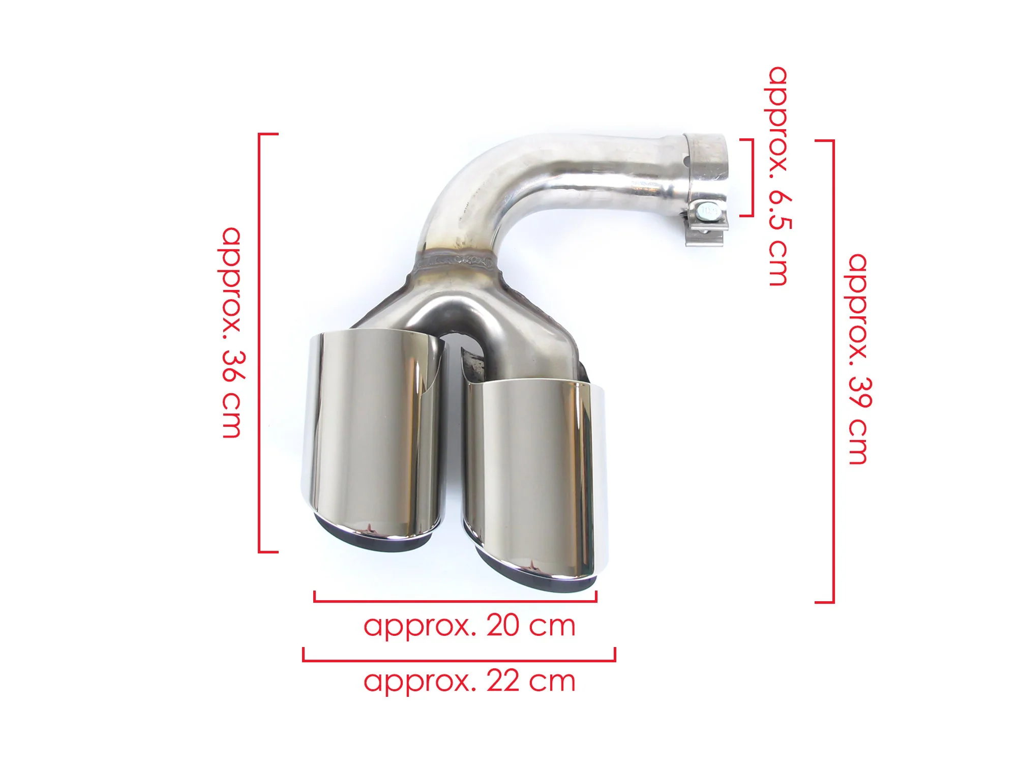 3-Layers Silver Exhaust Tips For Porsche Cayenne 9Y0 9Y3 2019-2026 - Image 12