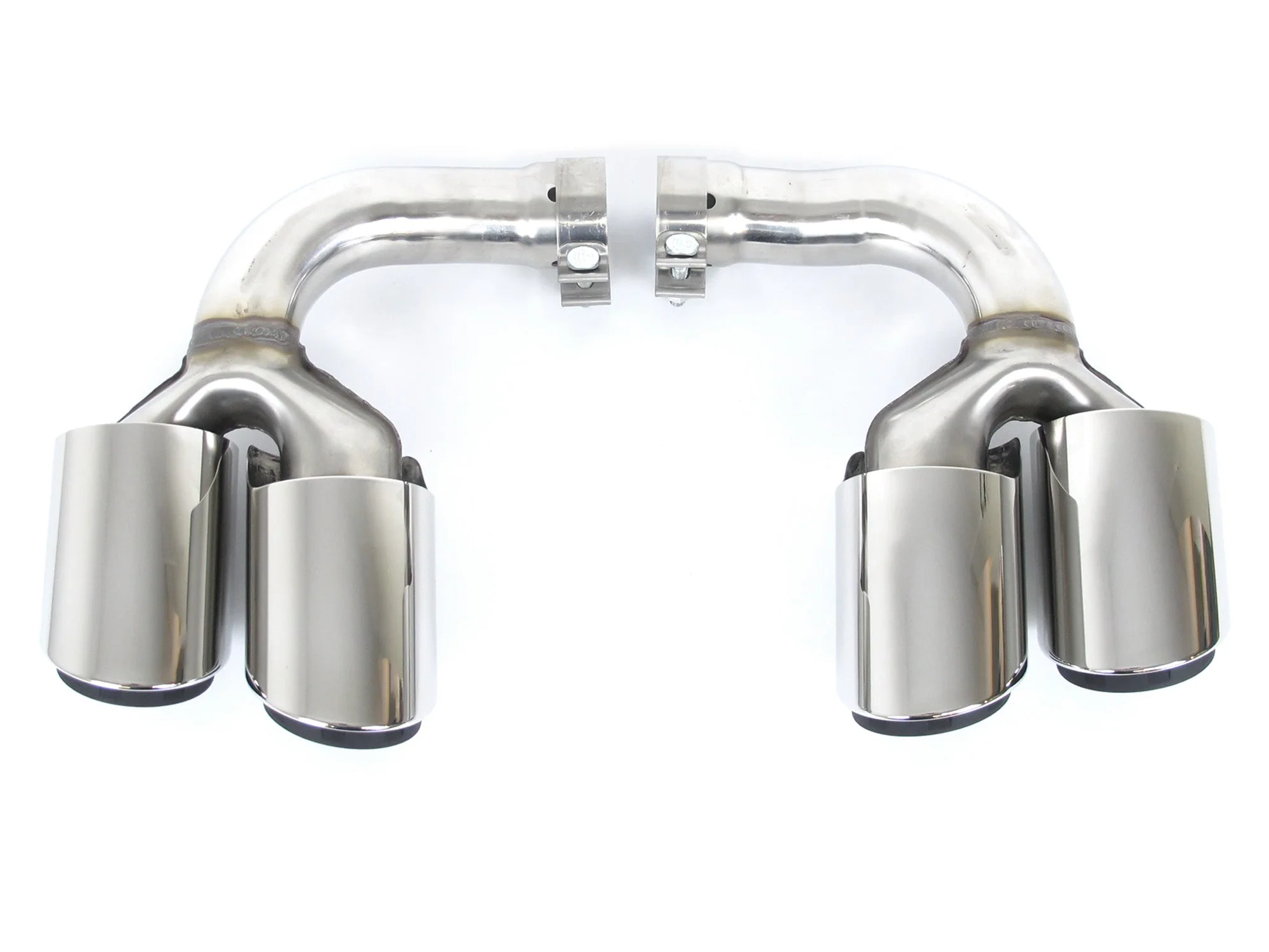 3-Layers Silver Exhaust Tips For Porsche Cayenne 9Y0 9Y3 2019-2026 - Image 5
