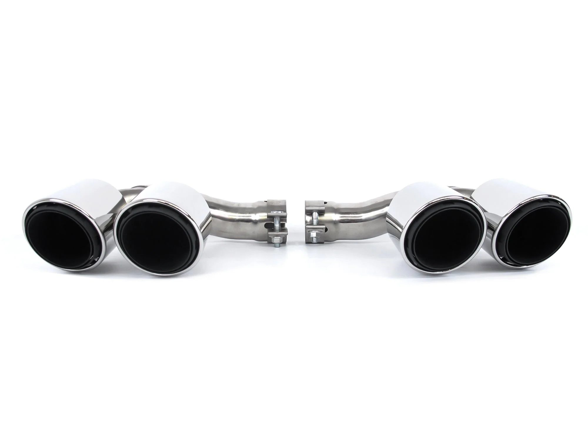 3-Layers Silver Exhaust Tips For Porsche Cayenne 9Y0 9Y3 2019-2026 - Image 6