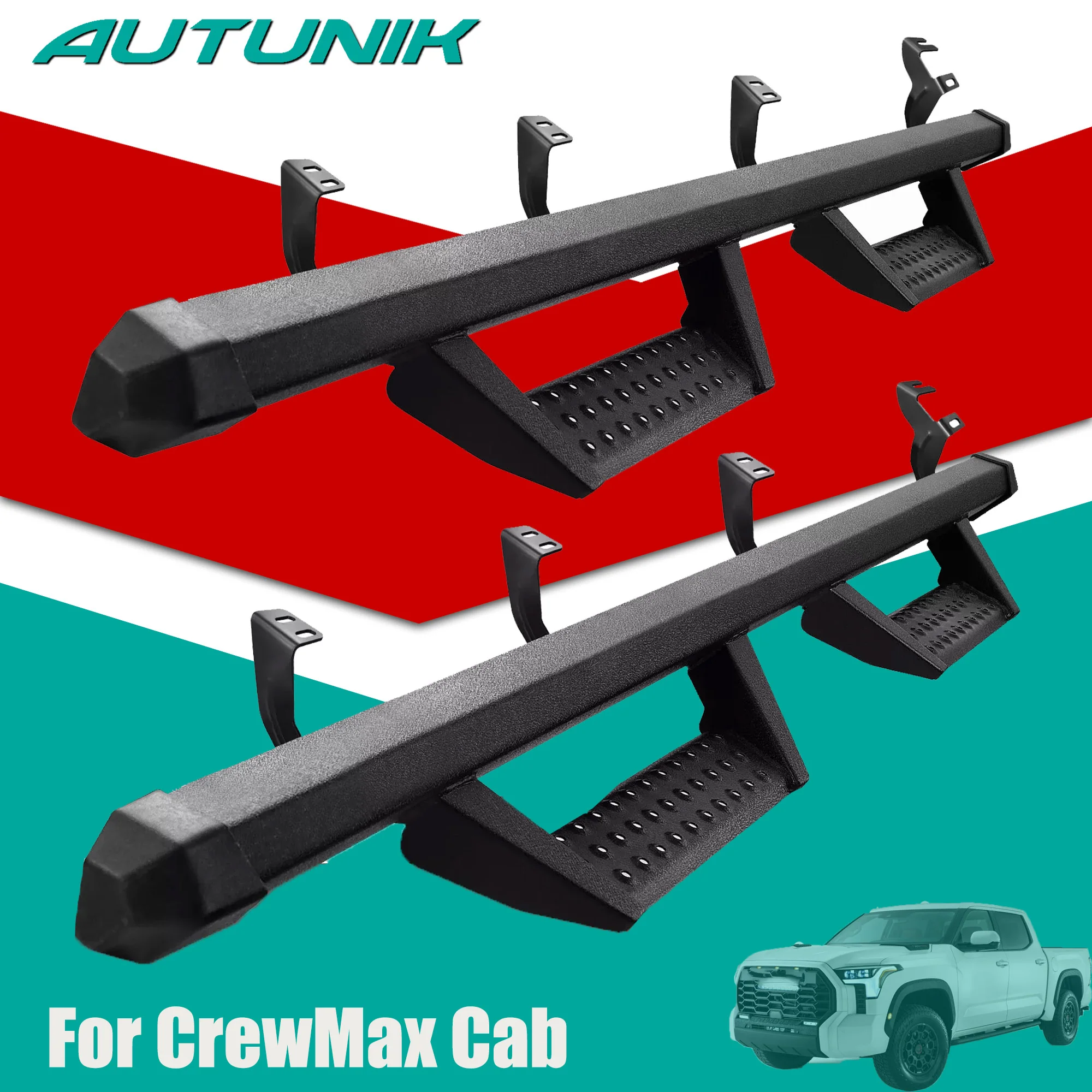3'' Running Boards Fit 2022-2026 Toyota Tundra CrewMax Side Step Truck Bar