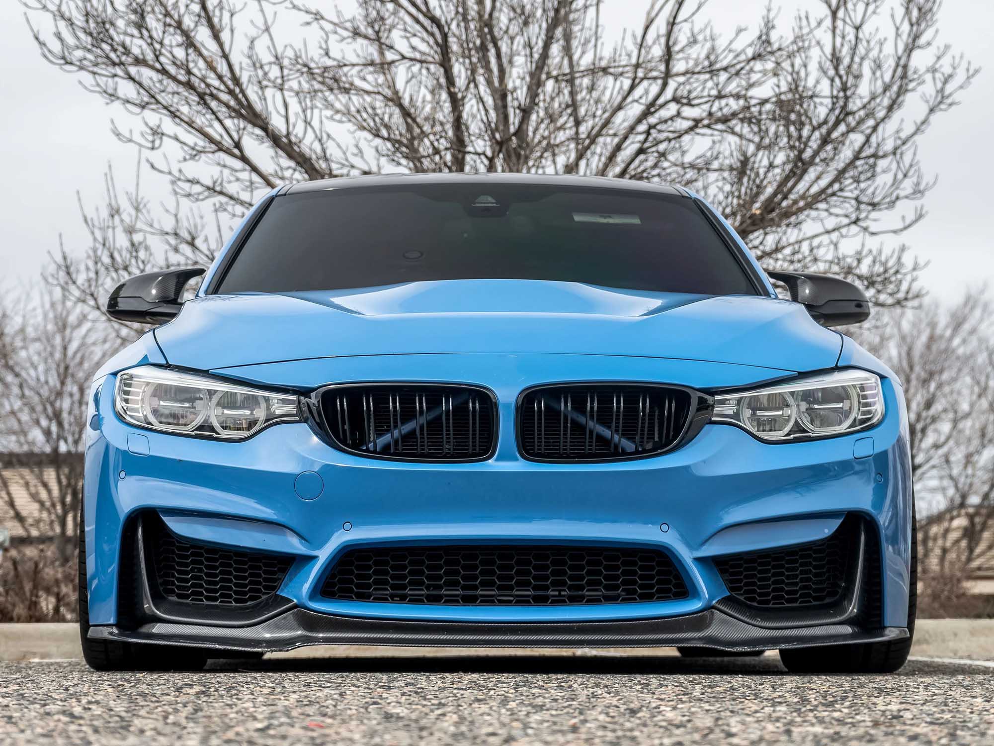 3pcs Fog Light Bezel Grill Front Bumper Center Mesh For BMW M3 F80 M4 F82 F83 - Image 2