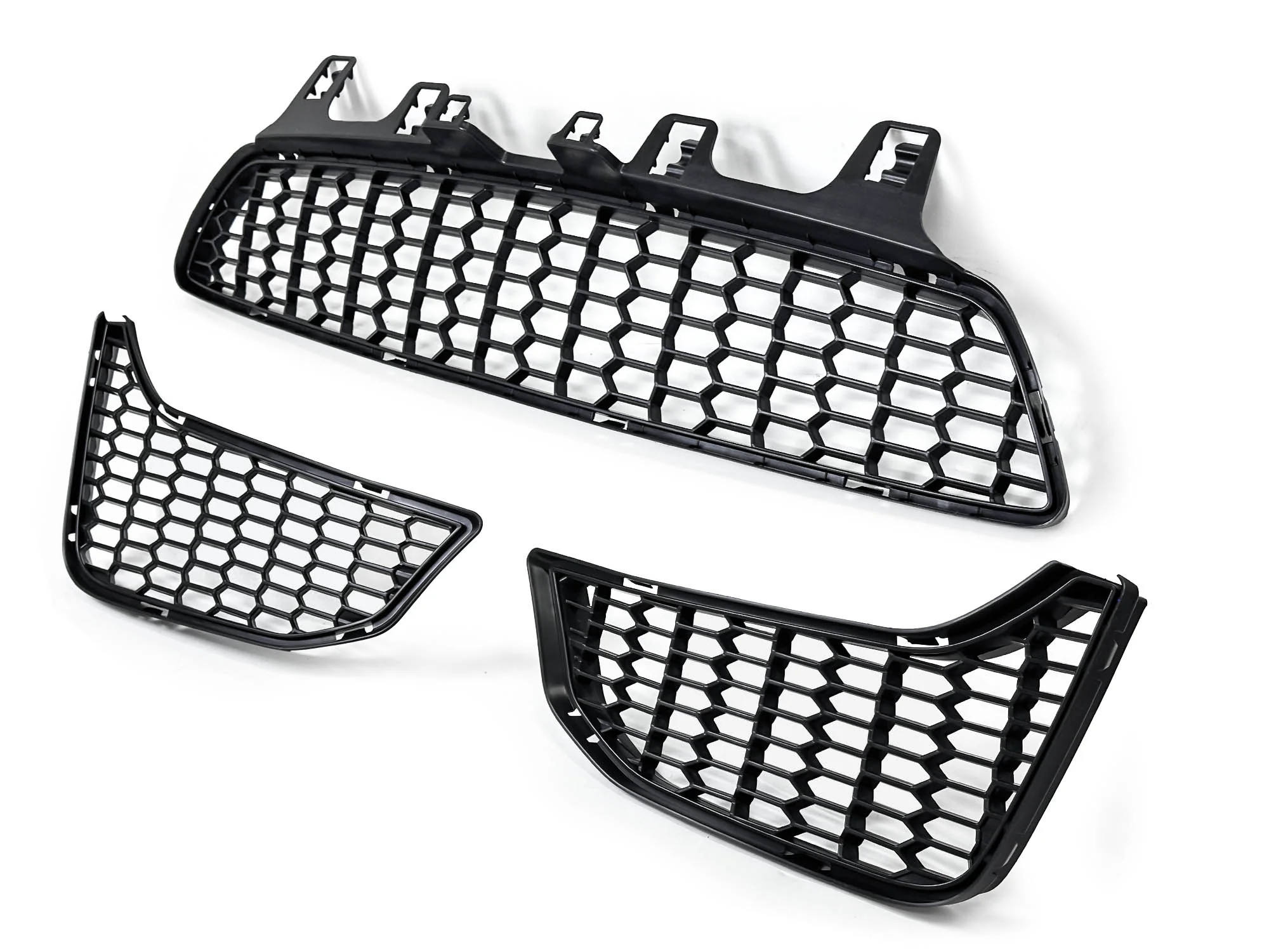 3pcs Fog Light Bezel Grill Front Bumper Center Mesh For BMW M3 F80 M4 F82 F83 - Image 5