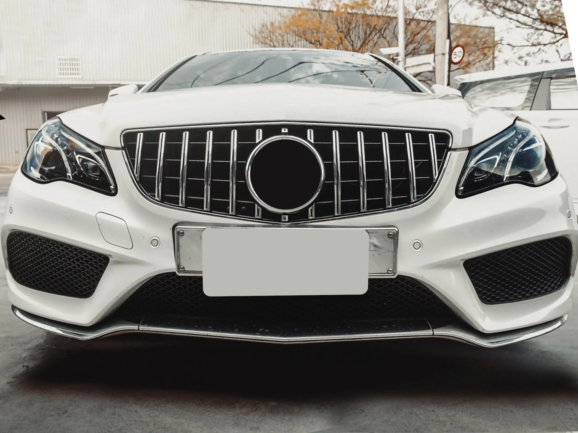 2pcs Front Bumper Lip Trim Molding 3PCS For Mercedes W207 2DR Coupe E250 E350 2014-2017 - Image 4