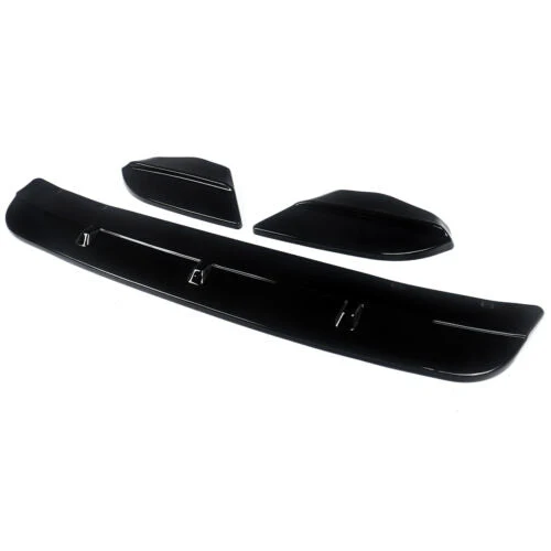 3x Gloss Black Front Bumper Lip Lower Spoiler Splitter For BMW F98 F97 X3M X4M 2019-2021 - Image 4