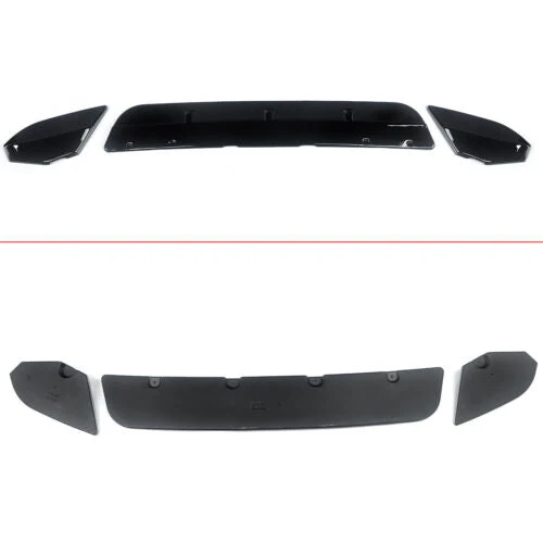 3x Gloss Black Front Bumper Lip Lower Spoiler Splitter For BMW F98 F97 X3M X4M 2019-2021 - Image 6
