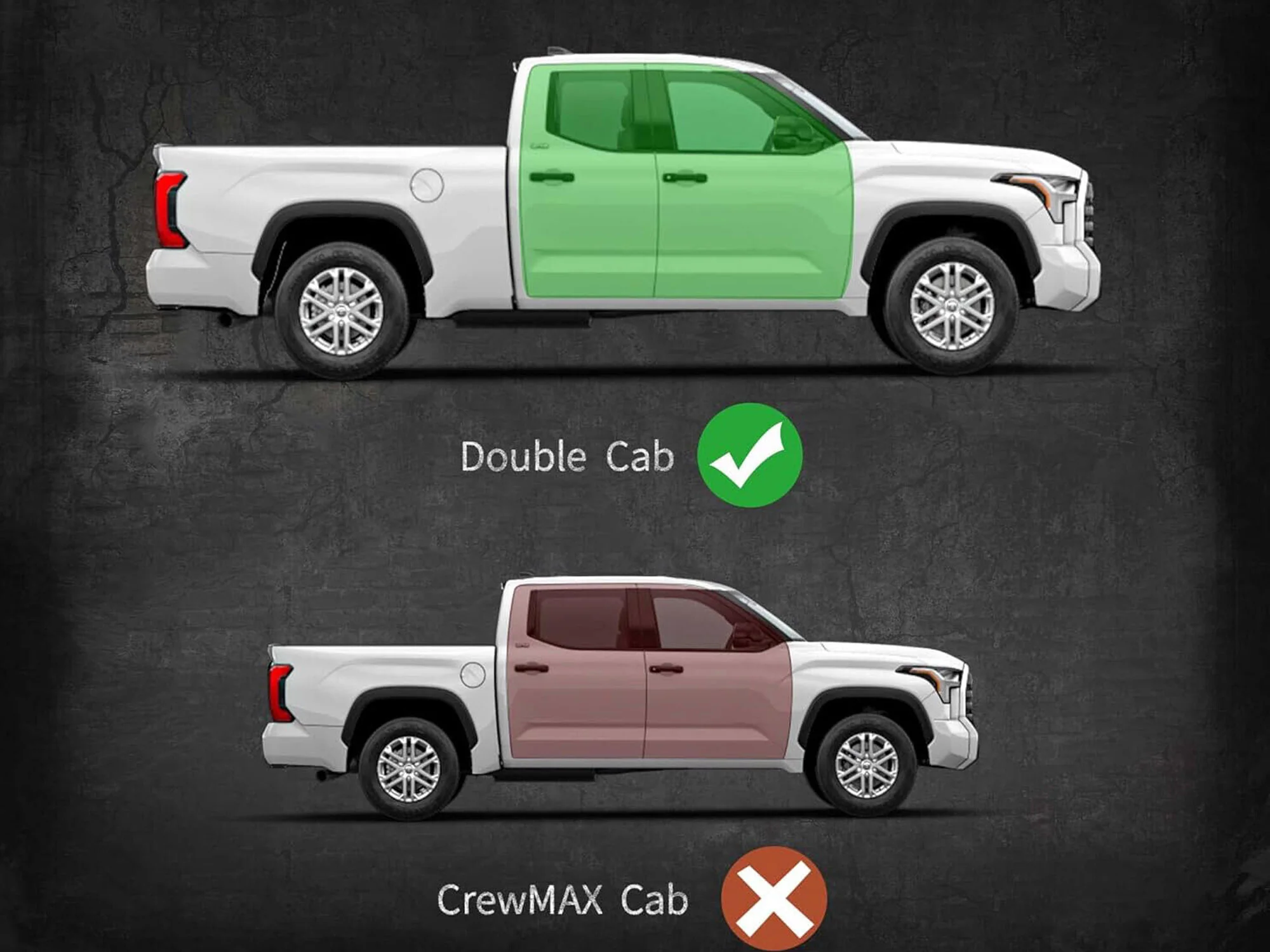 4'' Drop Running Boards For 2022-2026 Toyota Tundra Double Cab Side Steps Nerf Bars Black - Image 2