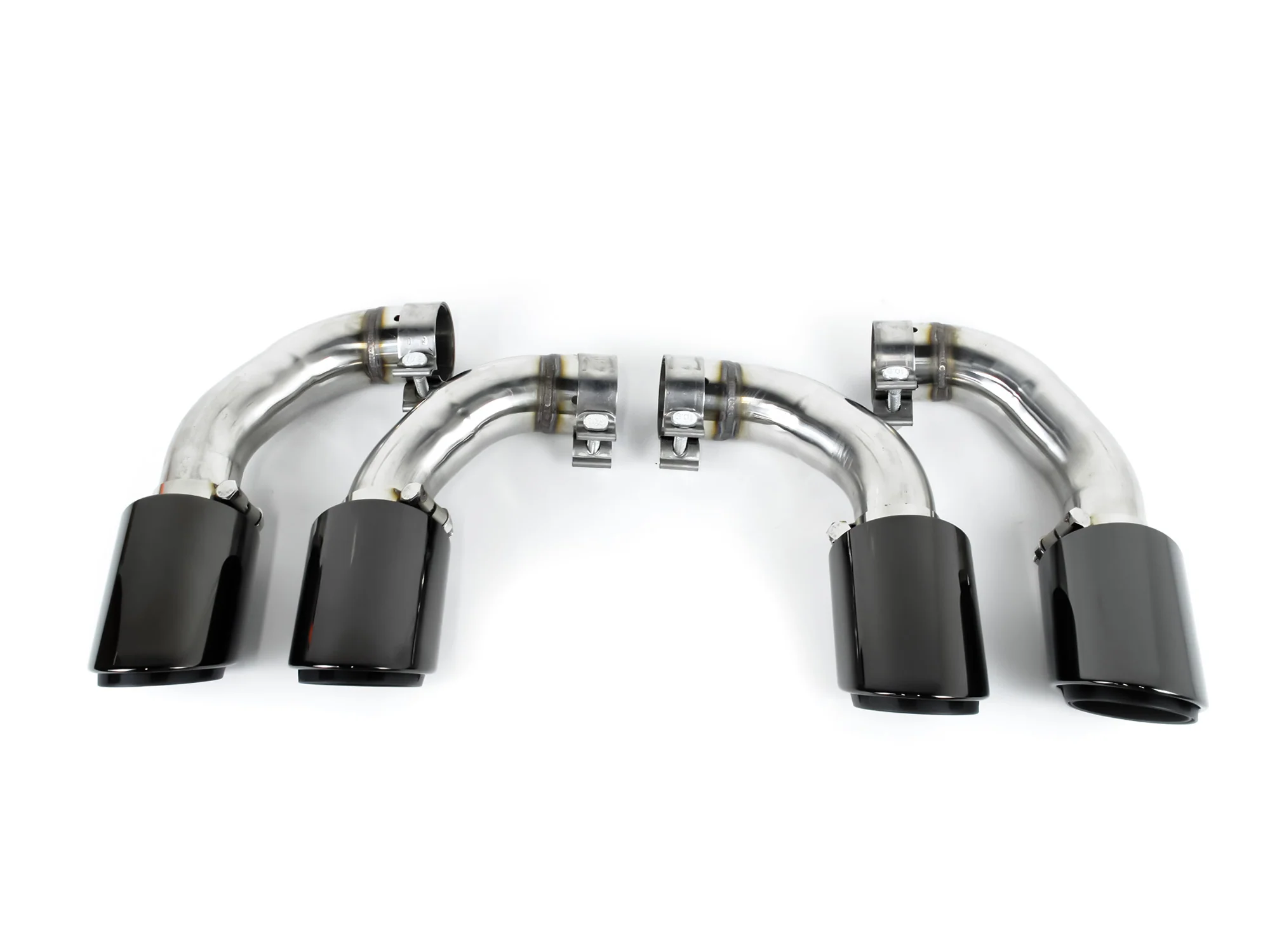 4PCS Black Exhaust Tips Pipes for Porsche Cayenne 9Y0 9Y3 2019-2026 with PSE et166 - Image 4