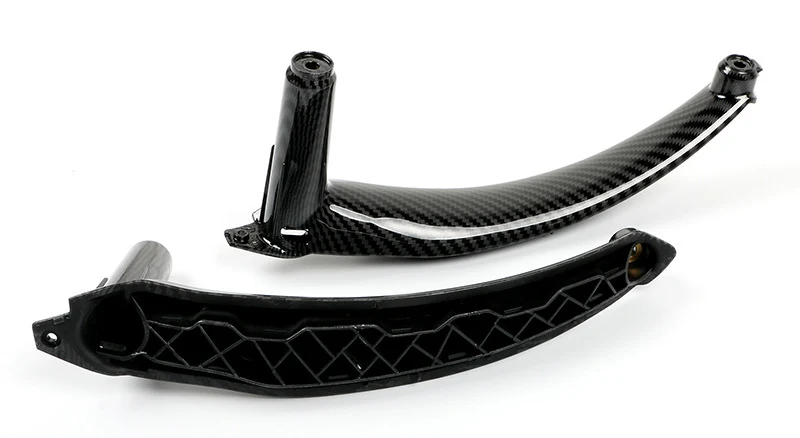 4PCS Carbon Fiber Look Interior Door Handle Pull Panel Trim For BMW X5 E70 X6 E71 2007–2014 - Image 13