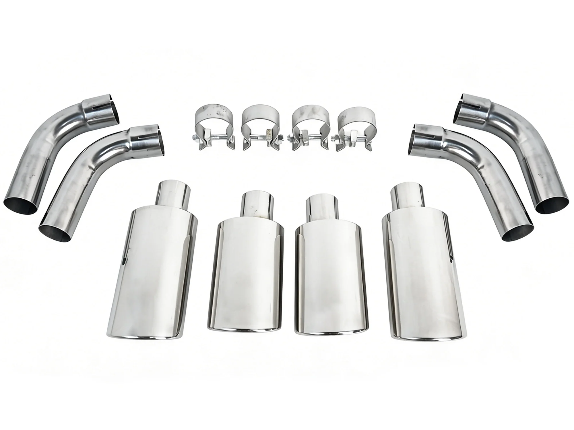 4pcs Chrome Quad Exhaust Tips For Mercedes G-Class W463 W464 G500 G550 G63 AMG 2002-2024 - Image 6