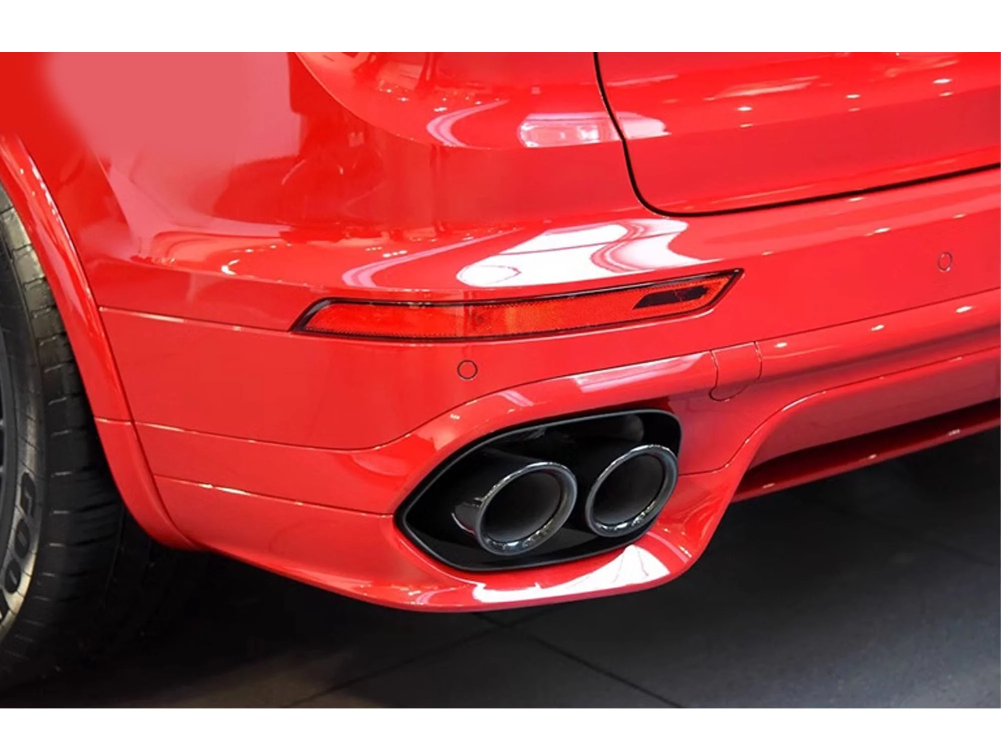 4x 62mm Universal Exhaust Tips Black/Chrome Clamp-On for Porsche Cayenne Macan Panamera - Image 3