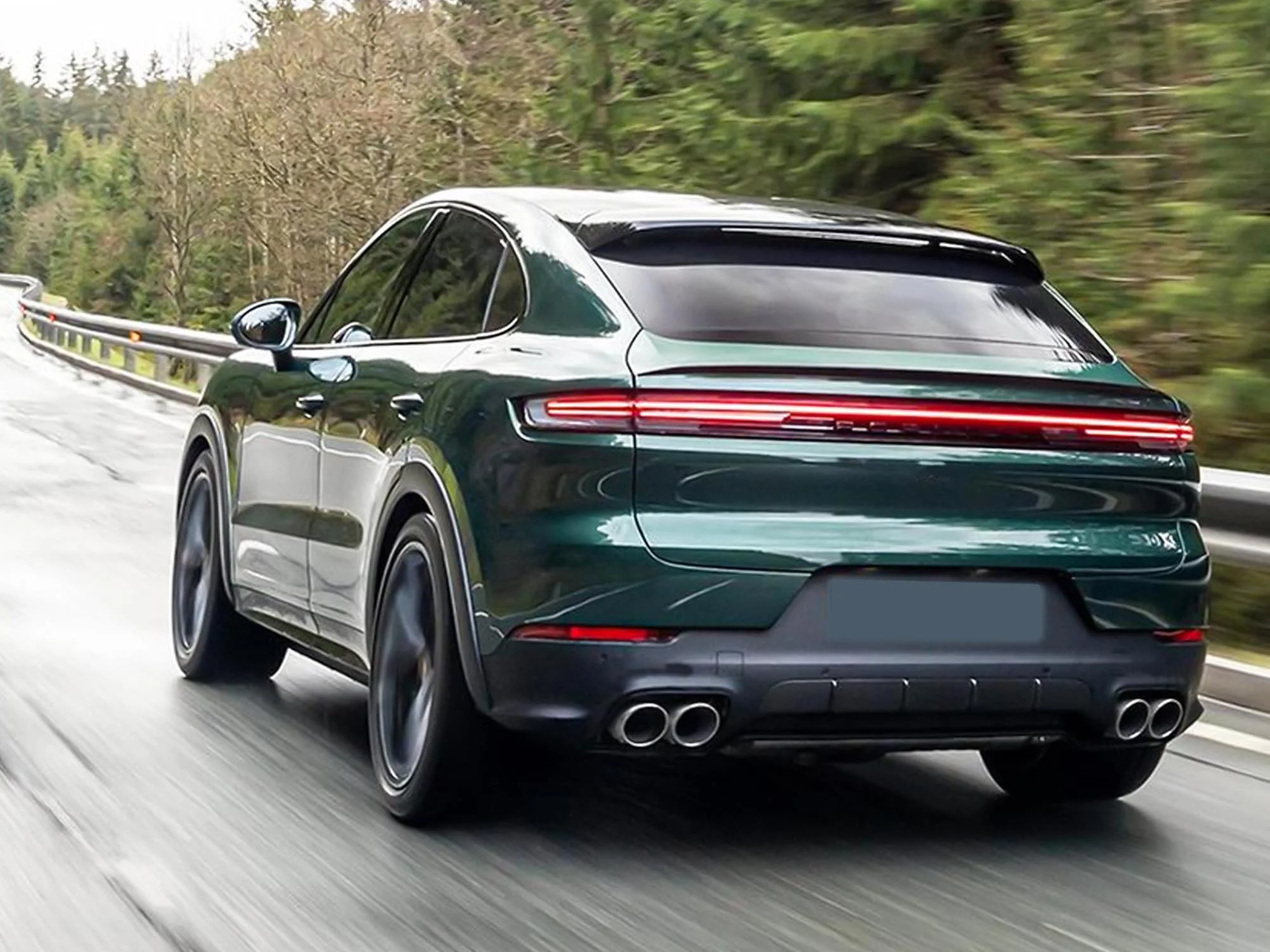 4x 62mm Universal Exhaust Tips Black/Chrome Clamp-On for Porsche Cayenne Macan Panamera - Image 4