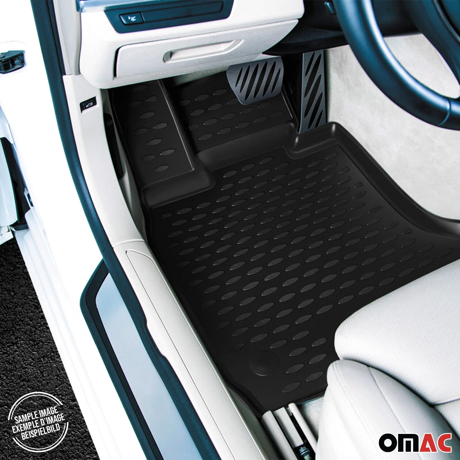 4pcs Floor Mats Liner for Audi A4 Allroad 2017-2023 Black TPE All-Weather - Image 2