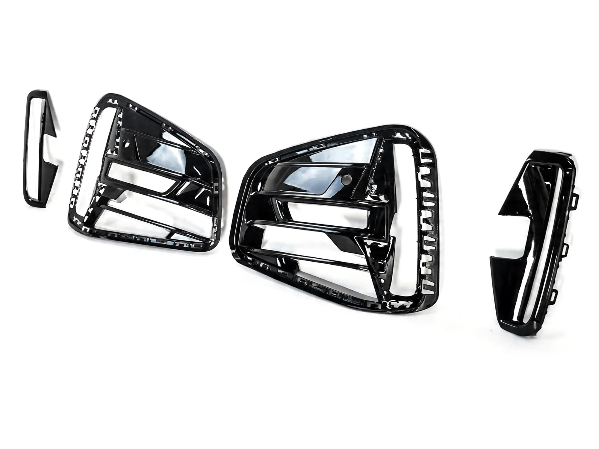 4pcs For 2021-2026 BMW 4 Series G22 G23 430i M440i Front Bumper Fog Light Grille Trim Air Duct - Image 4