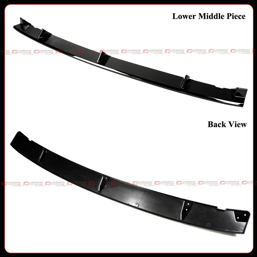 4pcs For 2025-2026 Tesla Model Y Juniper V Style Gloss Black Front Bumper Lip Splitter - Image 6