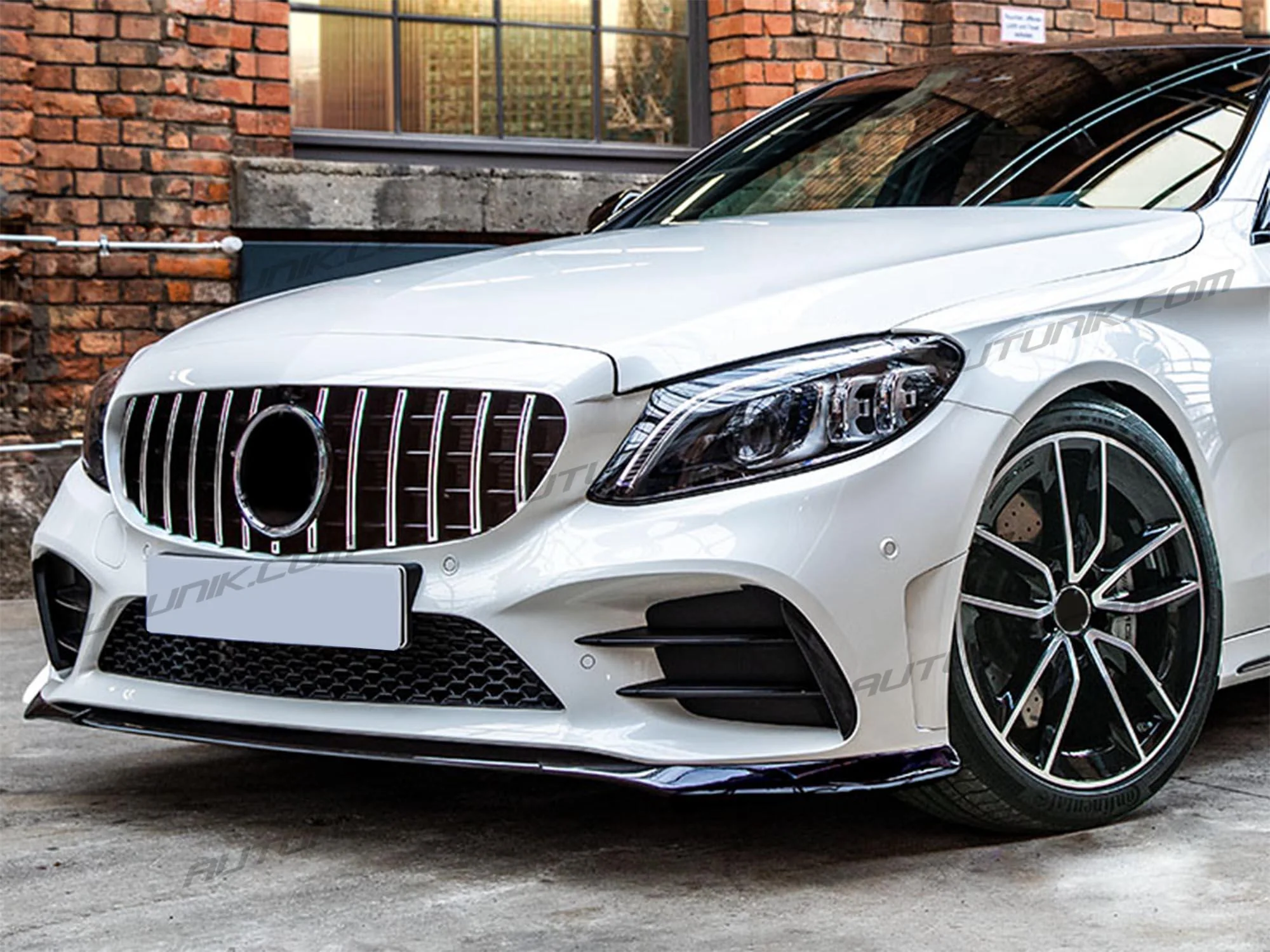 4pcs Gloss Black Fog Light Cover Trims For Mercedes C-class W205 Sedan/Coupe AMG 2019-2021 - Image 3