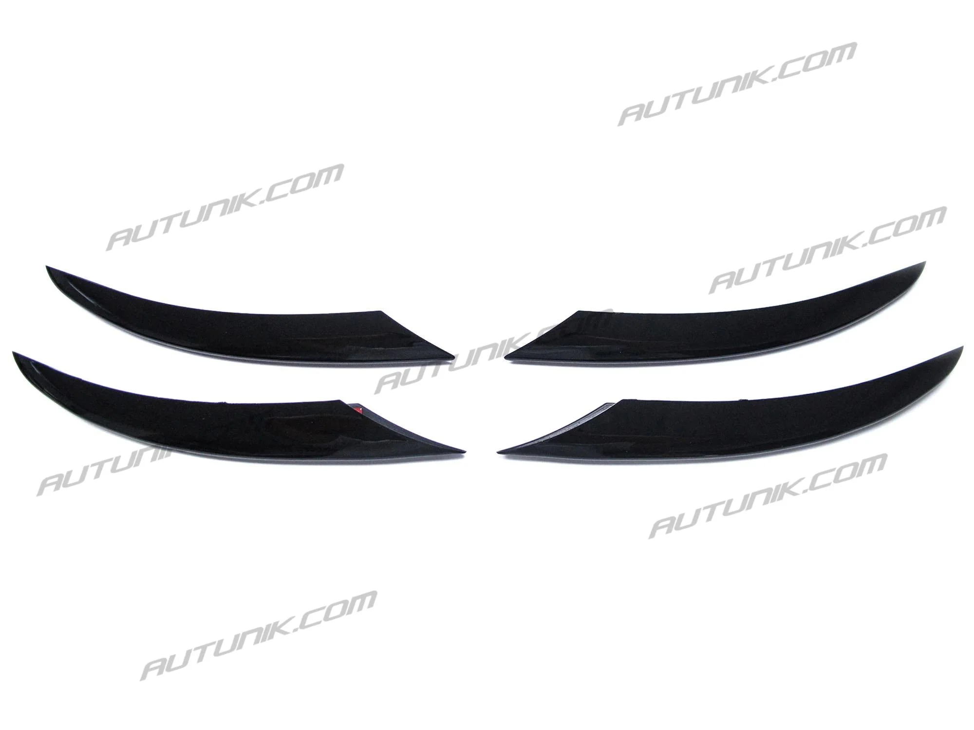 4pcs Gloss Black Fog Light Cover Trims For Mercedes C-class W205 Sedan/Coupe AMG 2019-2021 - Image 4