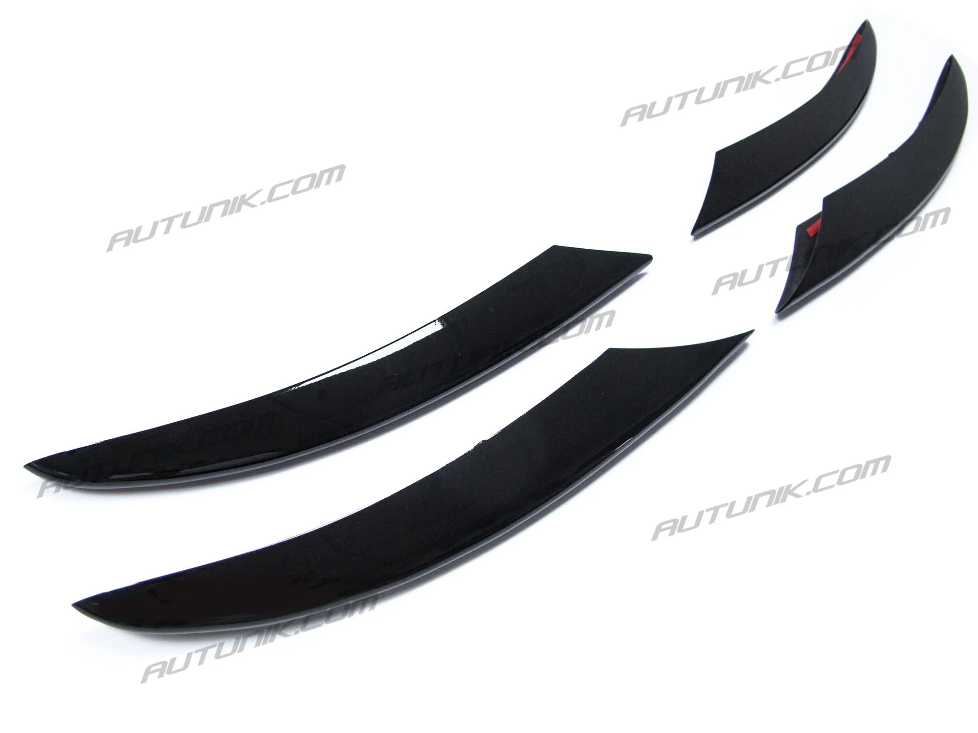 4pcs Gloss Black Fog Light Cover Trims For Mercedes C-class W205 Sedan/Coupe AMG 2019-2021 - Image 5