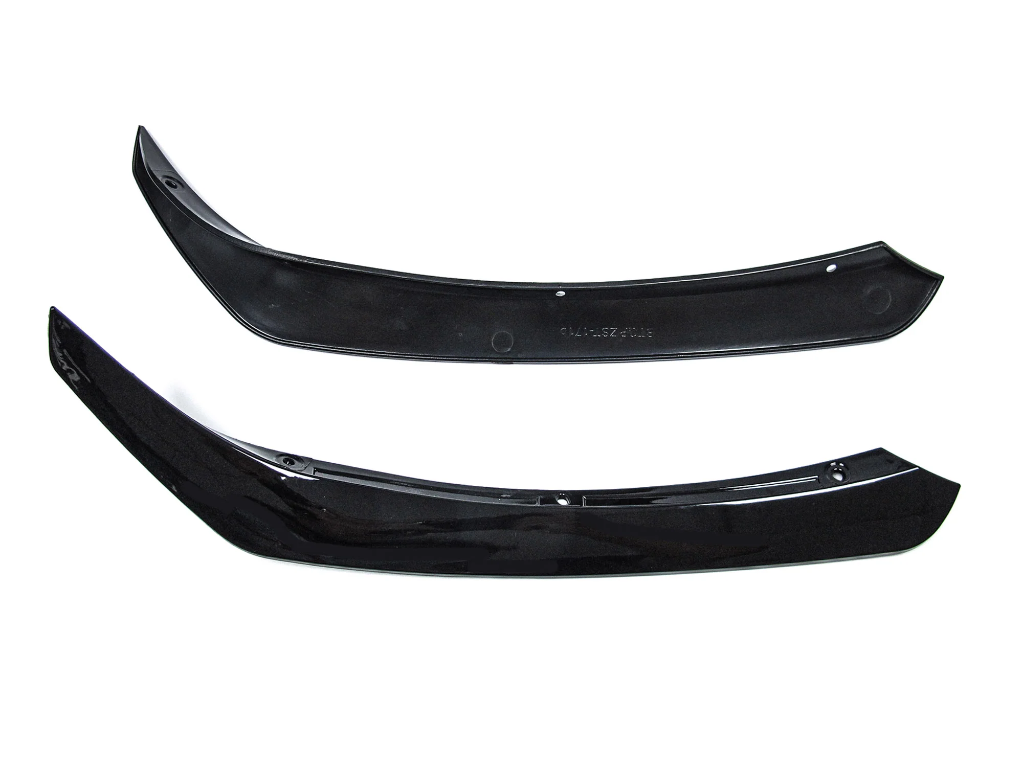 Gloss Black Front Bumper Splitters Fins Aero for Mercedes CLA W117 C117 X117 Facelift 2017-2019 AMG Pkg - Image 5