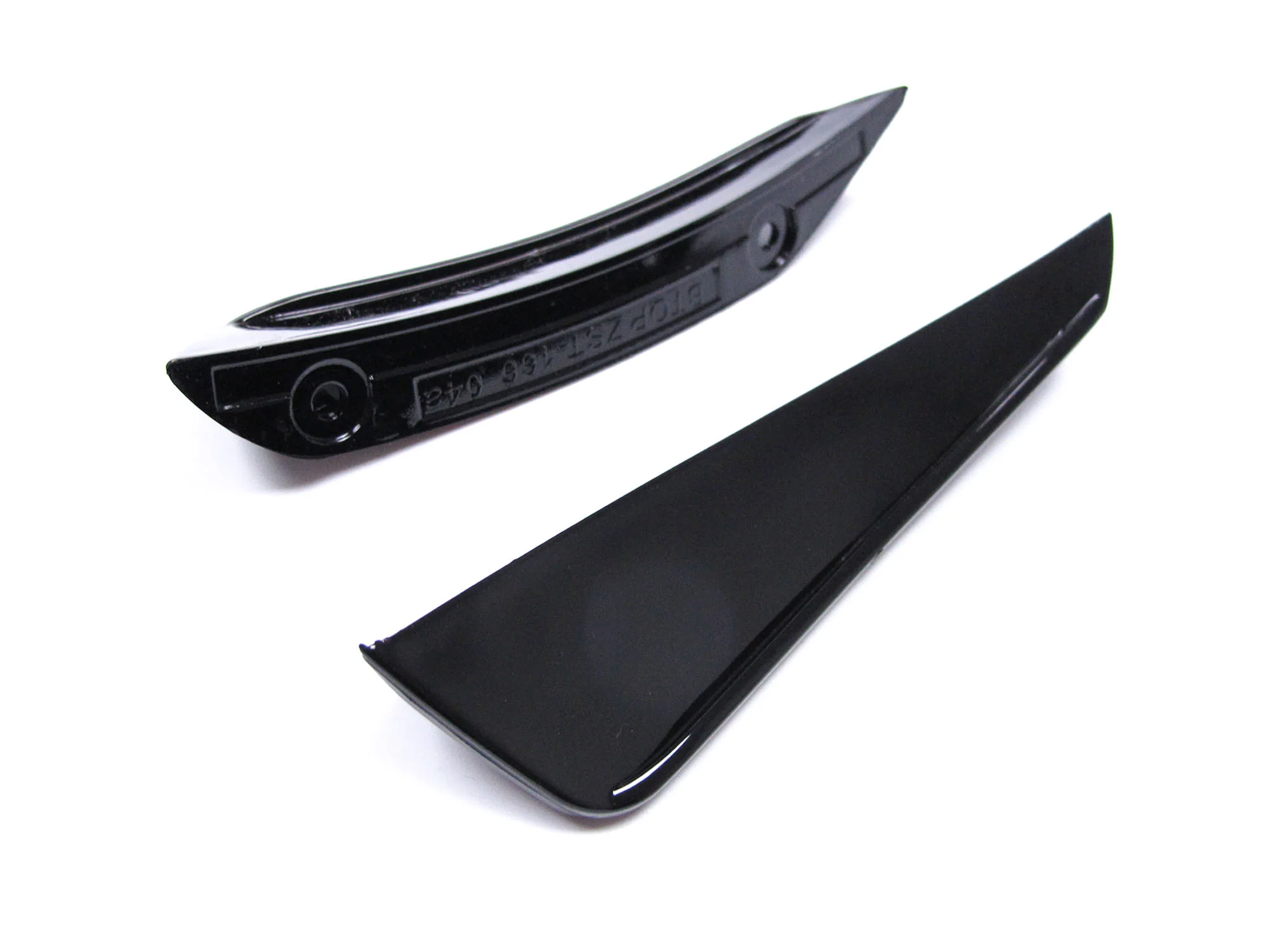 Gloss Black Front Bumper Splitters Fins Aero for Mercedes CLA W117 C117 X117 Facelift 2017-2019 AMG Pkg - Image 7