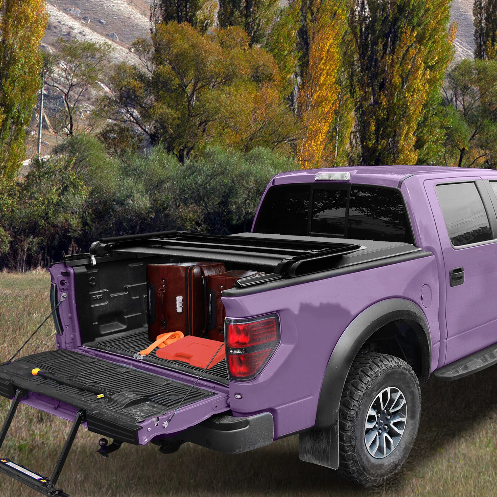 5.5FT Soft 3-Fold Tonneau Cover for 2022-2026 Toyota Tundra Truck Bed Snowproof - Image 5