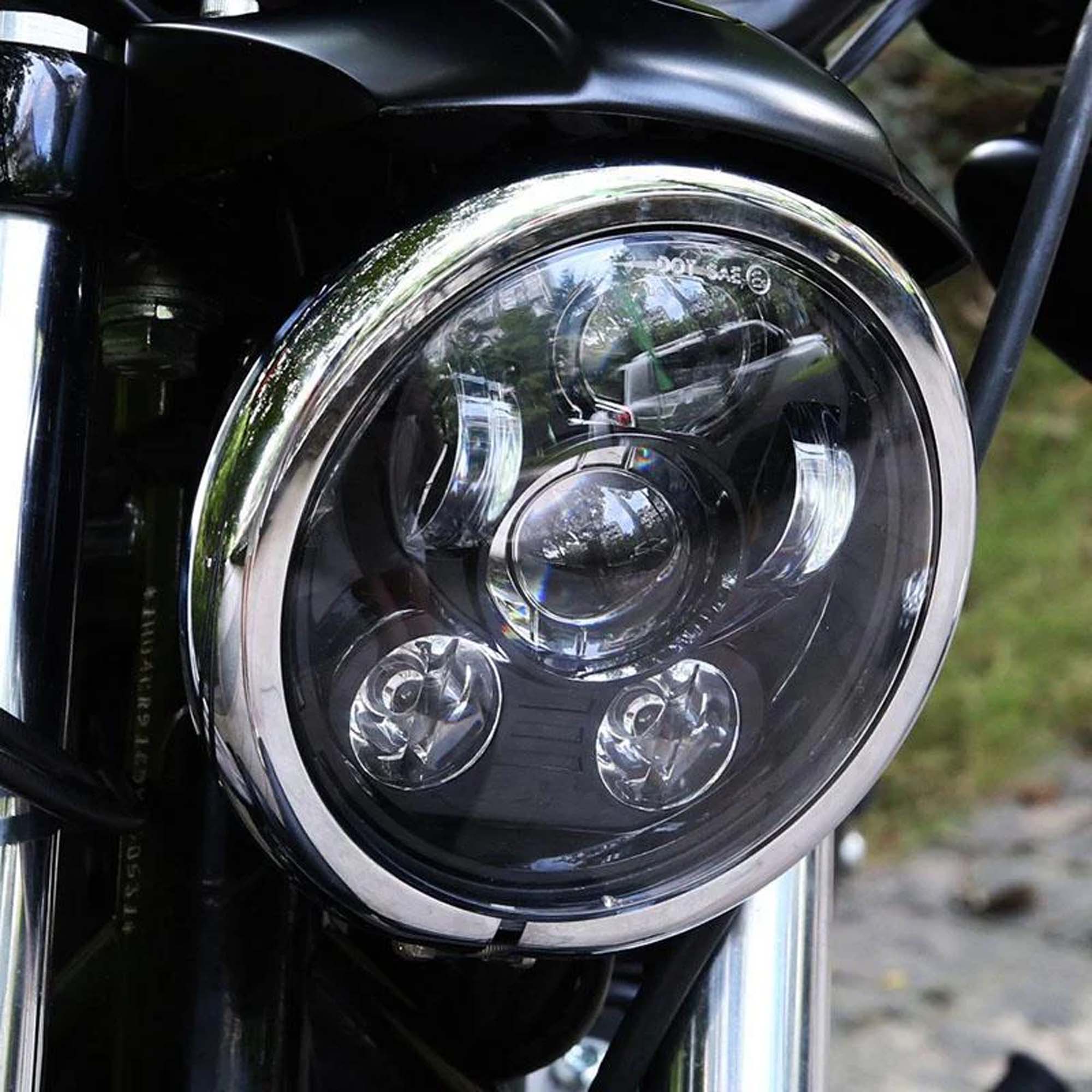 5.75" Headlight Housing Bucket Mount Bracket Fit For Harley Sportster XL883 1200 Chrome - Image 4