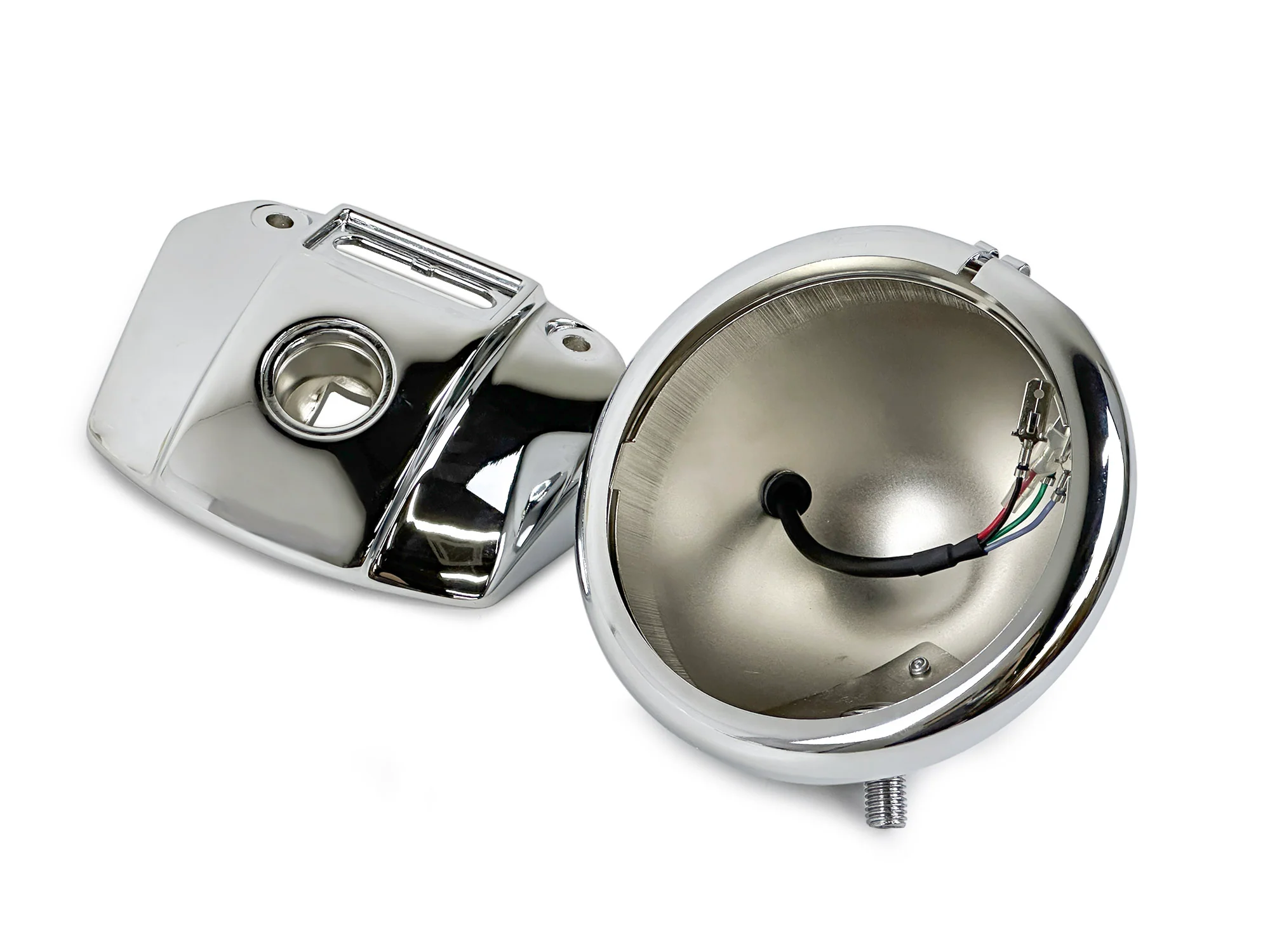 5.75" Headlight Housing Bucket Mount Bracket Fit For Harley Sportster XL883 1200 Chrome - Image 8