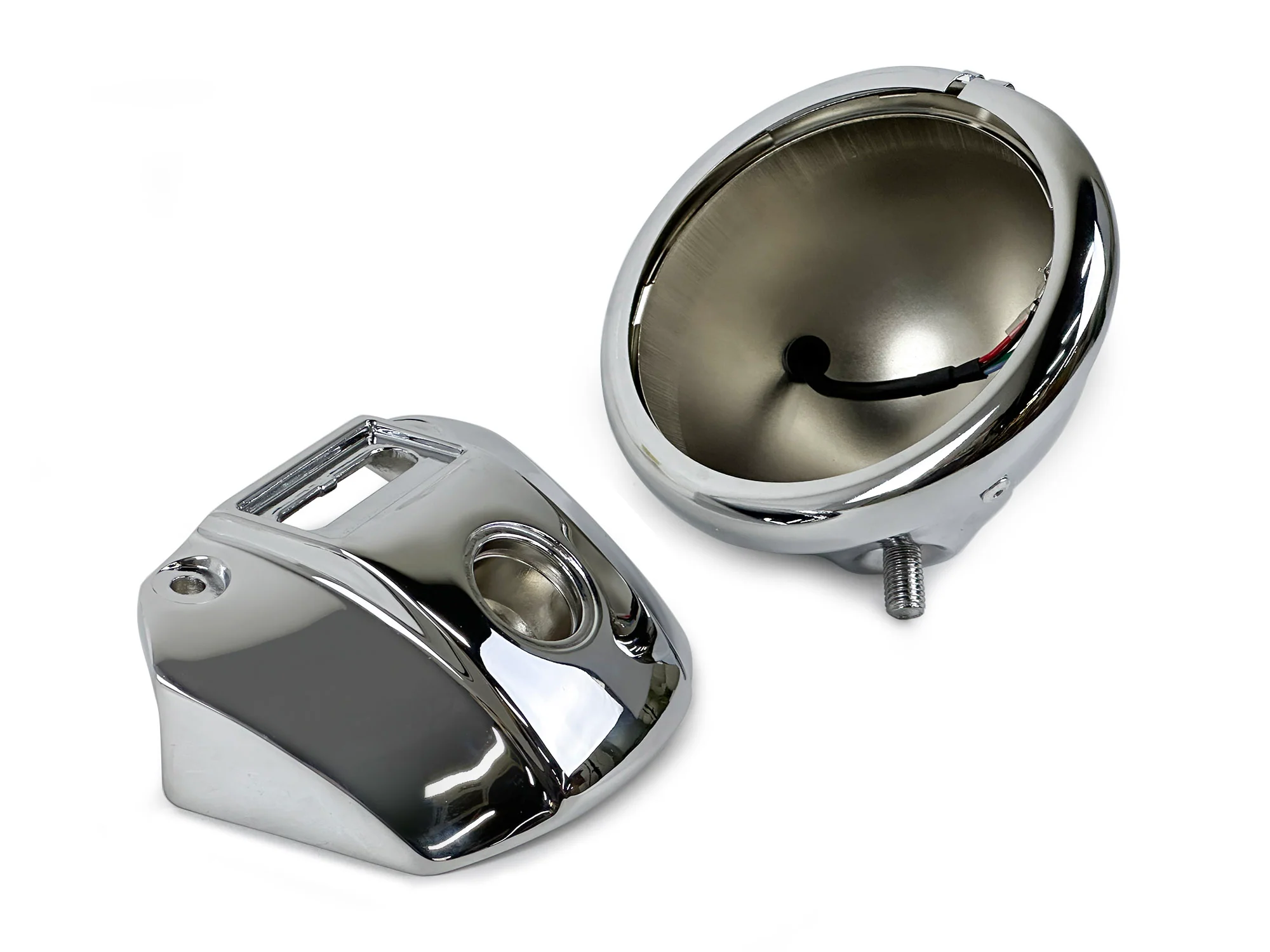 5.75" Headlight Housing Bucket Mount Bracket Fit For Harley Sportster XL883 1200 Chrome - Image 9