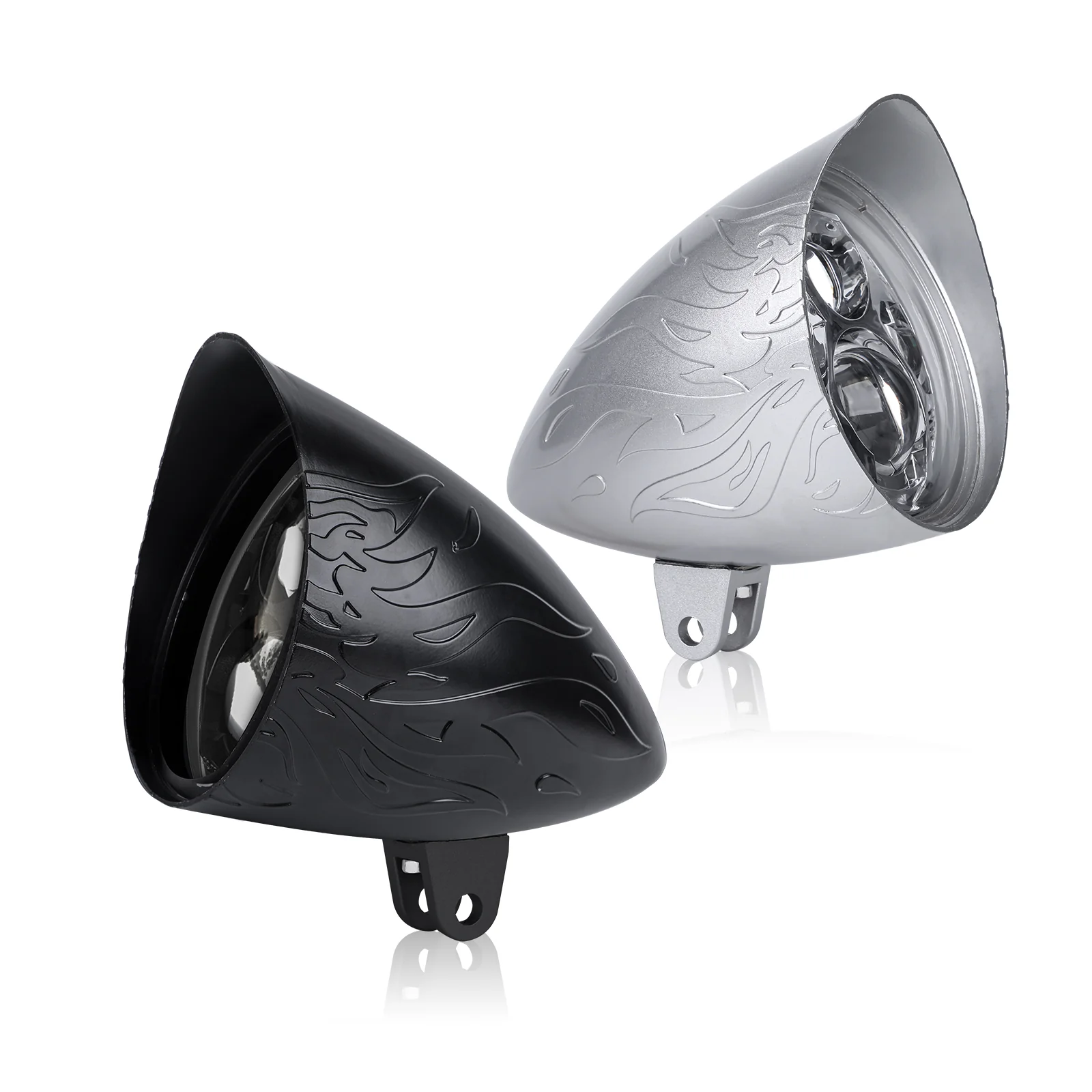 5.75 inch Headlight Housing Bucket Mount Bracket for Harley Sportster Dyna - Image 6