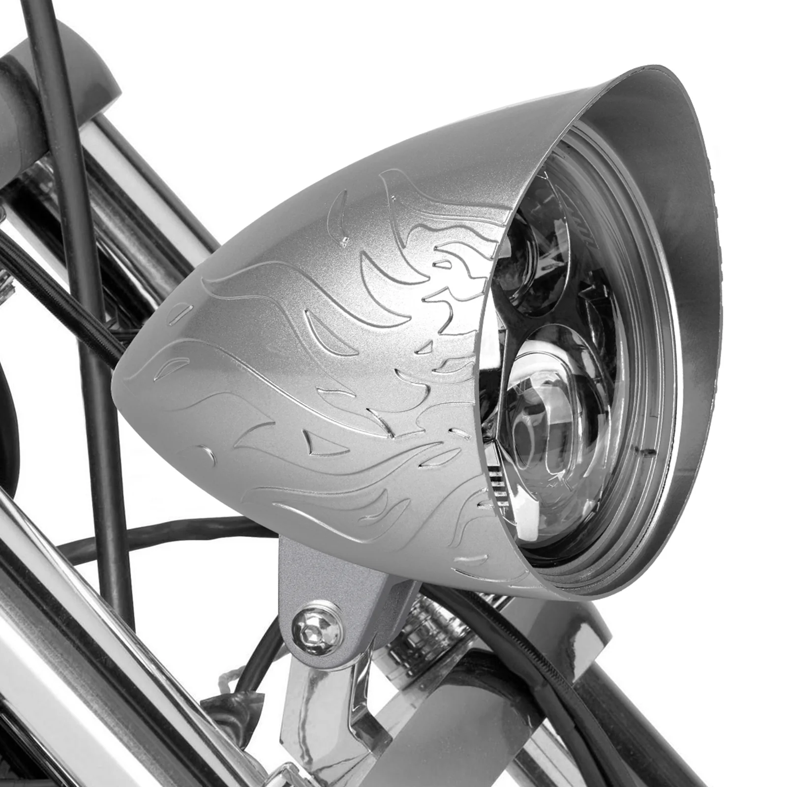 5.75 inch Headlight Housing Bucket Mount Bracket for Harley Sportster Dyna - Image 7