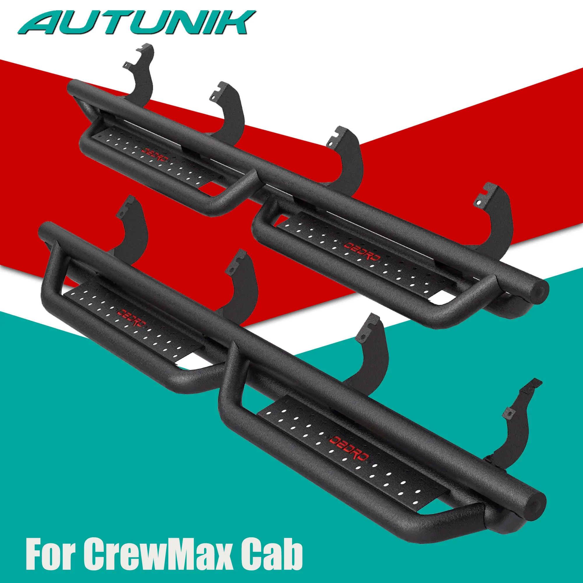 6'' Running Boards for 2022-2026 Toyota Tundra CrewMax Cab Nerf Bars Side Steps
